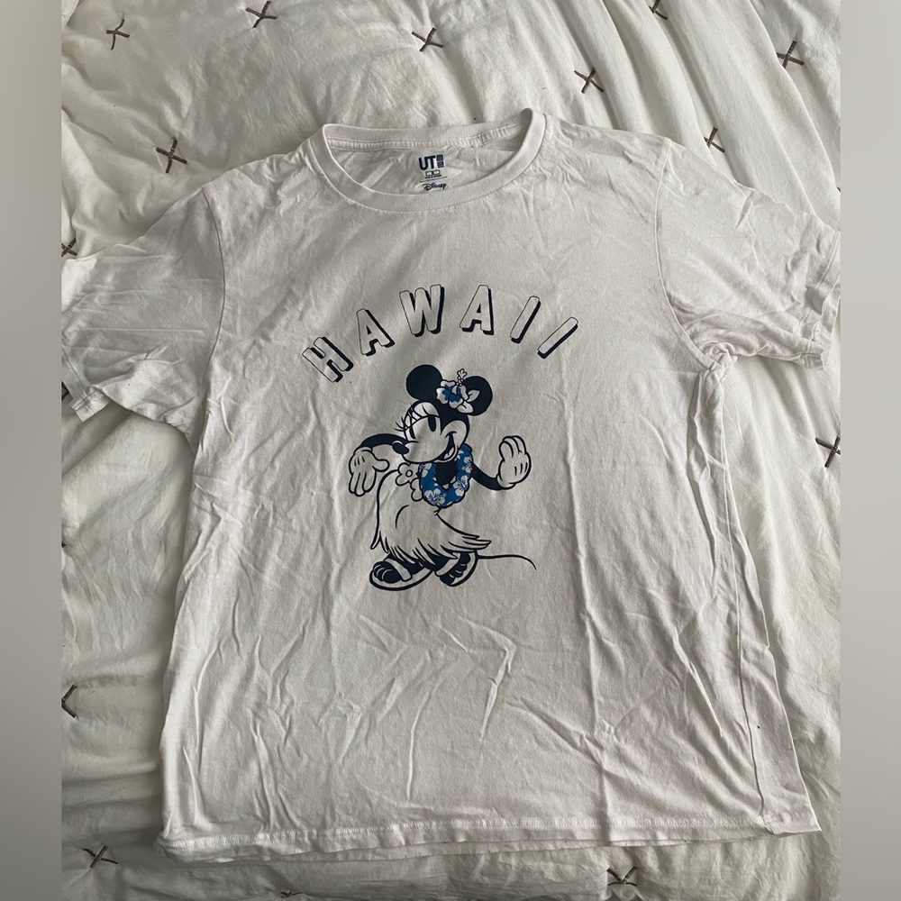 Uniqlo Minnie Mouse Hawaiian Short-Sleeve T-Shirt